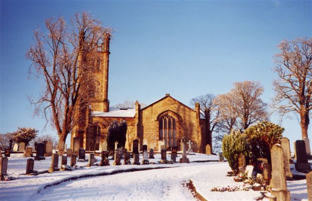 Church in snow